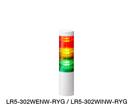 Torrette di Segnalazione a LED Φ50 (compatibili con controllo Ethernet / EtherNet/IP) Serie LR5-LAN