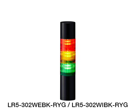 Torrette di Segnalazione a LED Φ50 (compatibili con controllo Ethernet / EtherNet/IP) Serie LR5-LAN