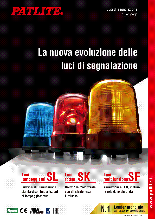 Segnalazione Lampeggiane SL / Rotante SK/ Multifunzione SF