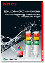 SEGNALAZIONE CON GRADO DI PROTEZIONE IP69K<br><br>