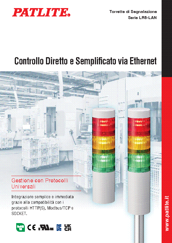 Torrette di Segnalazione a LED<br>LR5-LAN