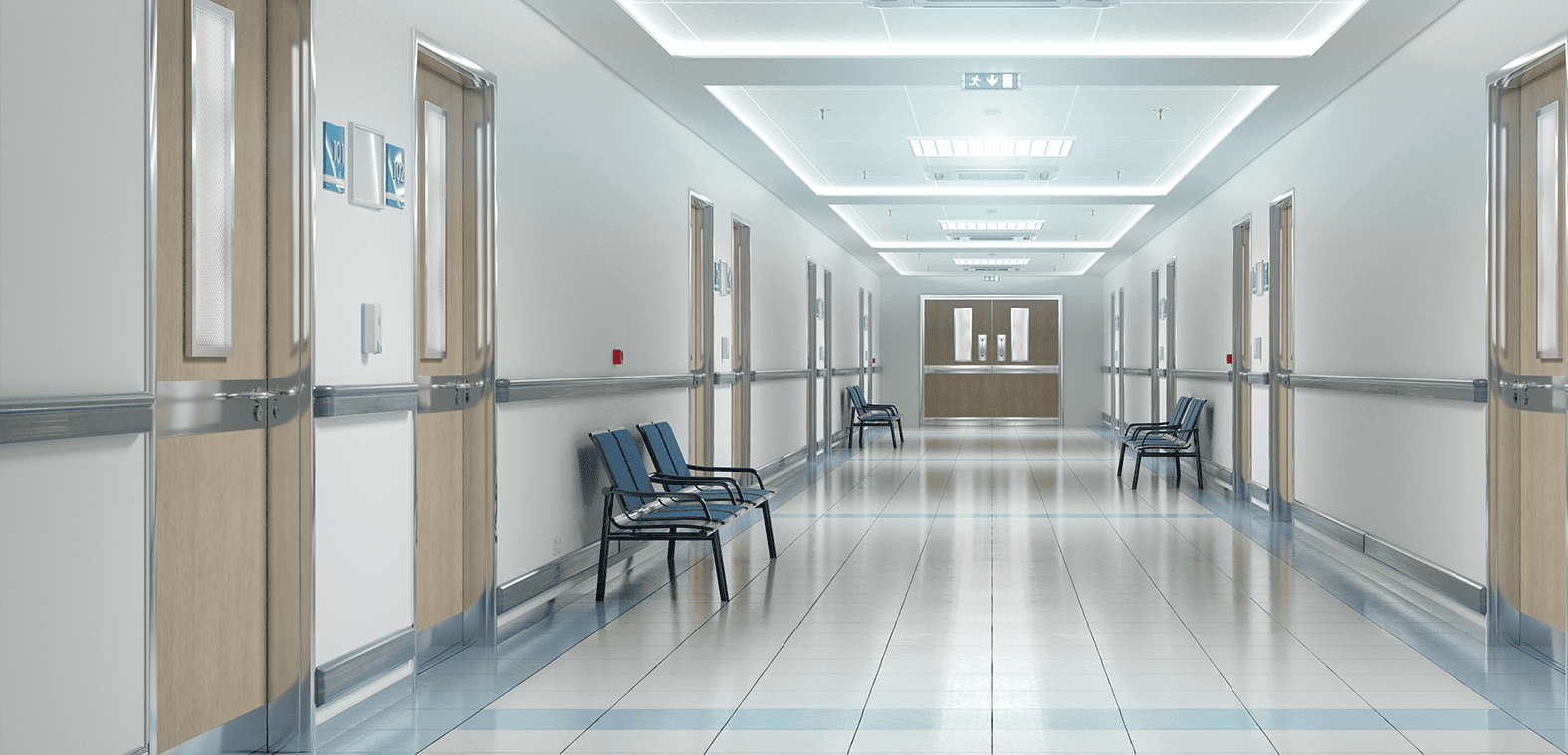 Per ospedali, ambulatori e sale conferenze.