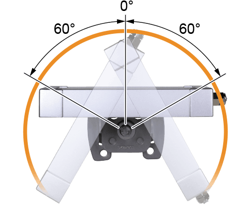 Angolo di regolazione: 120&deg;