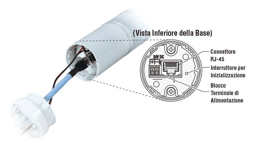 (Vista Inferiore della Base)